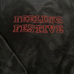 Wondershop Black Festive Womens Cozy Sweater / Sleepwear XS